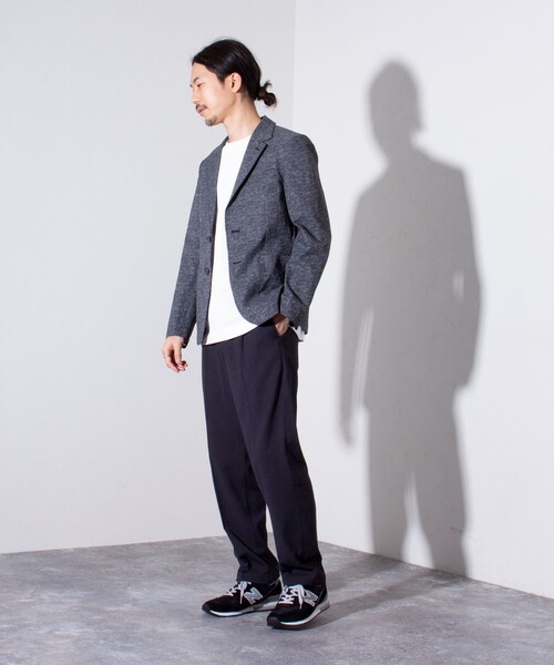 GLOSTER（グロスター）の「【GLOSTER/グロスター】プリントサッカー テーラードジャケット イージーケア 2B（テーラードジャケット・メンズ・チャコールグレー/ダークネイビー・L/M）」の18枚目の写真