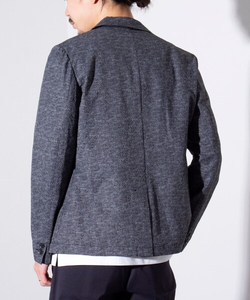 GLOSTER（グロスター）の「【GLOSTER/グロスター】プリントサッカー テーラードジャケット イージーケア 2B（テーラードジャケット・メンズ・チャコールグレー/ダークネイビー・L/M）」の22枚目の写真