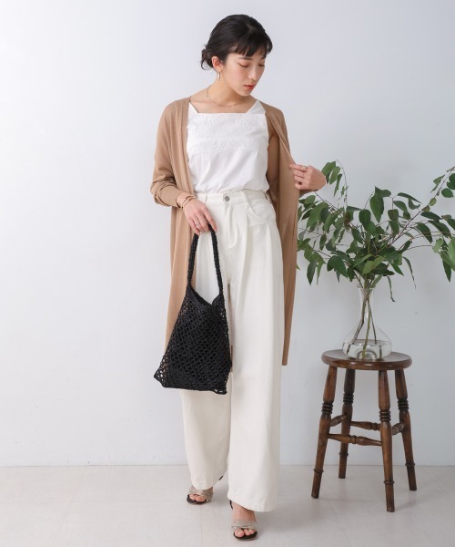 Bou Jeloud（ブージュルード）の「サラサラUV接触冷感ロングカーディガン（カーディガン/ボレロ・レディース・ライトベージュ/ライトブルー/ブラック・FREE）」の6枚目の写真