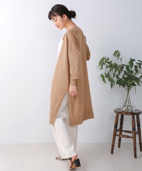 Bou Jeloud（ブージュルード）の「サラサラUV接触冷感ロングカーディガン（カーディガン/ボレロ・レディース・ライトベージュ/ライトブルー/ブラック・FREE）」の8枚目の写真