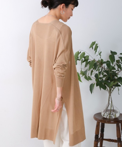 Bou Jeloud（ブージュルード）の「サラサラUV接触冷感ロングカーディガン（カーディガン/ボレロ・レディース・ライトベージュ/ライトブルー/ブラック・FREE）」の9枚目の写真