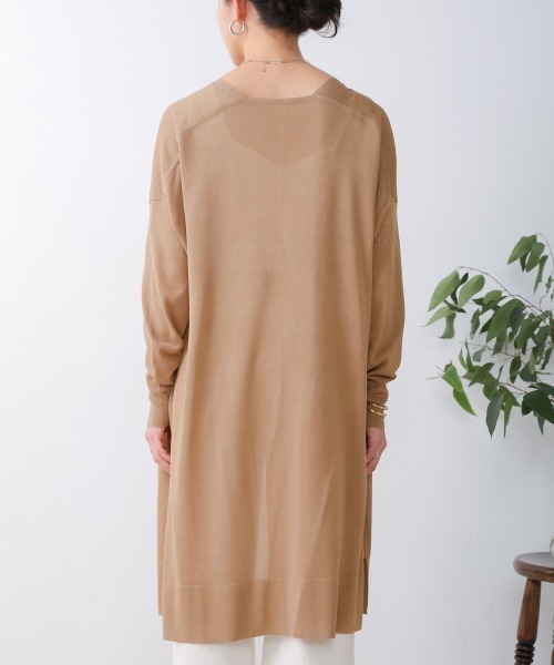 Bou Jeloud（ブージュルード）の「サラサラUV接触冷感ロングカーディガン（カーディガン/ボレロ・レディース・ライトベージュ/ライトブルー/ブラック・FREE）」の12枚目の写真