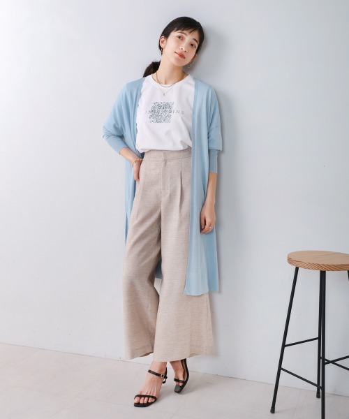 Bou Jeloud（ブージュルード）の「サラサラUV接触冷感ロングカーディガン（カーディガン/ボレロ・レディース・ライトベージュ/ライトブルー/ブラック・FREE）」の15枚目の写真