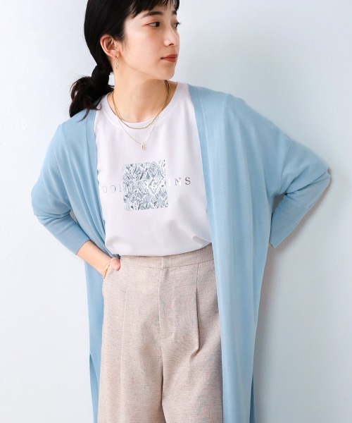 Bou Jeloud（ブージュルード）の「サラサラUV接触冷感ロングカーディガン（カーディガン/ボレロ・レディース・ライトベージュ/ライトブルー/ブラック・FREE）」の16枚目の写真