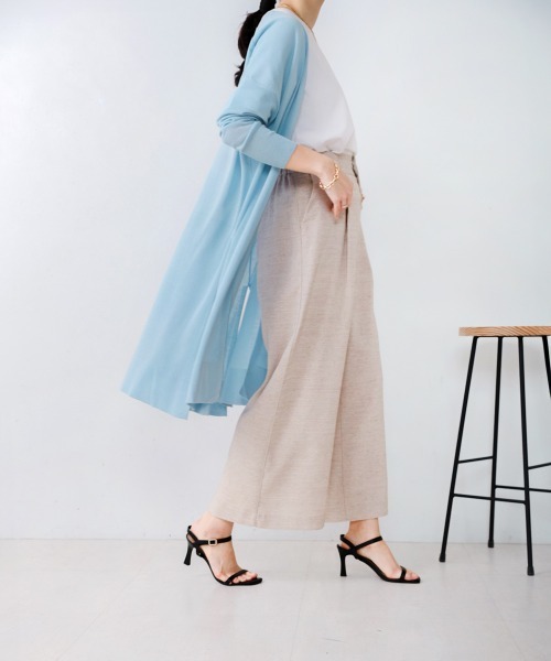 Bou Jeloud（ブージュルード）の「サラサラUV接触冷感ロングカーディガン（カーディガン/ボレロ・レディース・ライトベージュ/ライトブルー/ブラック・FREE）」の18枚目の写真