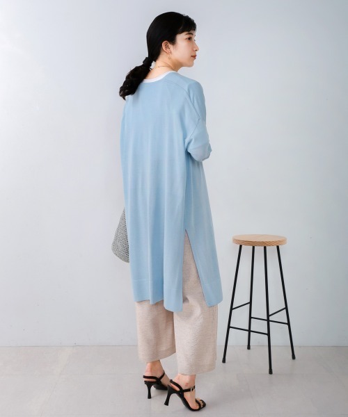 Bou Jeloud（ブージュルード）の「サラサラUV接触冷感ロングカーディガン（カーディガン/ボレロ・レディース・ライトベージュ/ライトブルー/ブラック・FREE）」の19枚目の写真