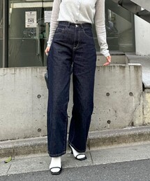 fredy emue | ウエストアジャストワイドデニムパンツ(デニムパンツ)