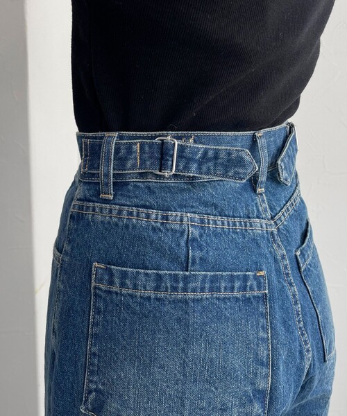 fredy emue（フレディエミュ）の「ウエストアジャストワイドデニムパンツ（デニムパンツ・レディース・ブルー/ネイビー・36/38）」の8枚目の写真