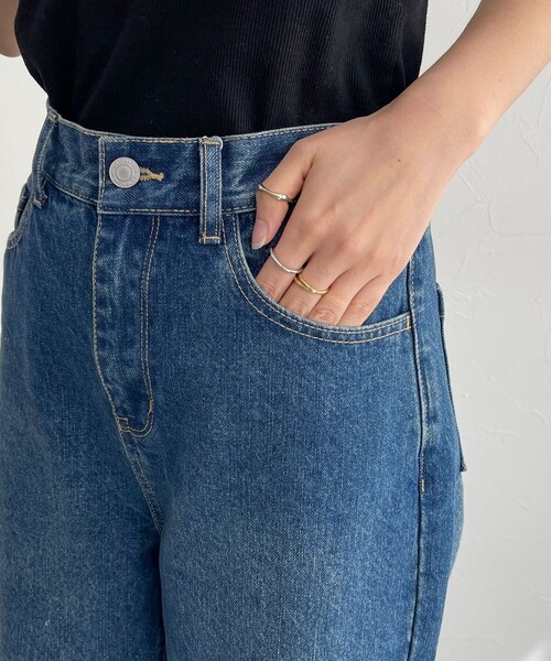 fredy emue（フレディエミュ）の「ウエストアジャストワイドデニムパンツ（デニムパンツ・レディース・ブルー/ネイビー・36/38）」の10枚目の写真