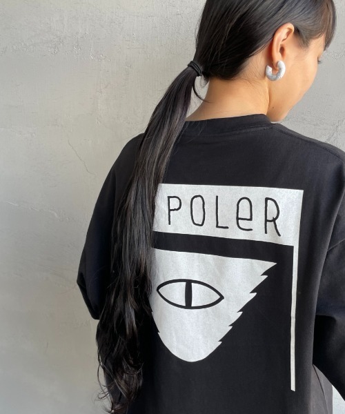 POLeR（ポーラー）の「[POLeR/ポーラー] 別注 SUMMIT バックプリントショートスリーブTシャツ（Tシャツ/カットソー・レディース・ホワイト/ネイビー/ブラック・M/L）」の2枚目の写真