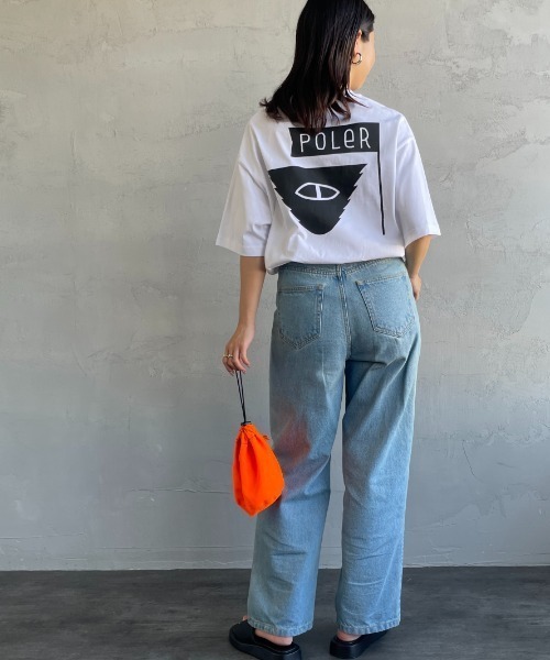 POLeR（ポーラー）の「[POLeR/ポーラー] 別注 SUMMIT バックプリントショートスリーブTシャツ（Tシャツ/カットソー・レディース・ホワイト/ネイビー/ブラック・M/L）」の12枚目の写真