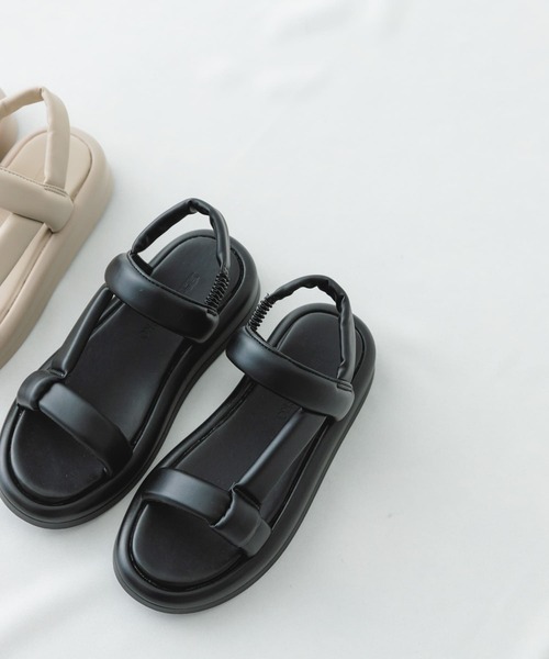 RODE SKO（ロデスコ）の「ストラップパフサンダル（サンダル・レディース・ライトグレー/ブラック・36/37/38）」の17枚目の写真