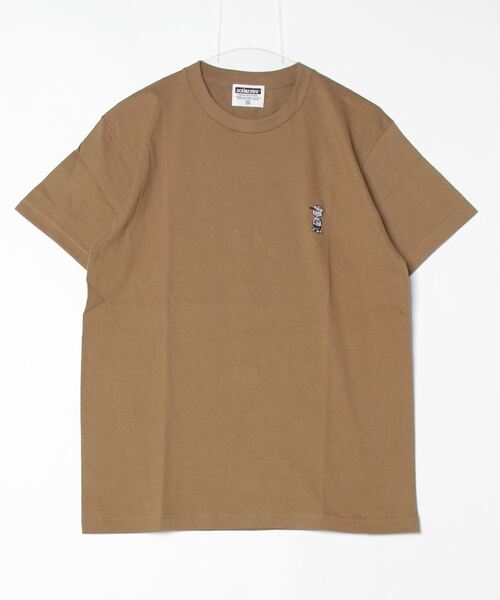 DOUBLE STEAL(ダブルスティール)の「DOUBZ刺繍 Tシャツ(Tシャツ/カットソー・メンズ・オリーブ/パープル/ブラック/ホワイト/ライトブラウン・LARGE/X-LARGE/MEDIUM)」の3枚目の写真