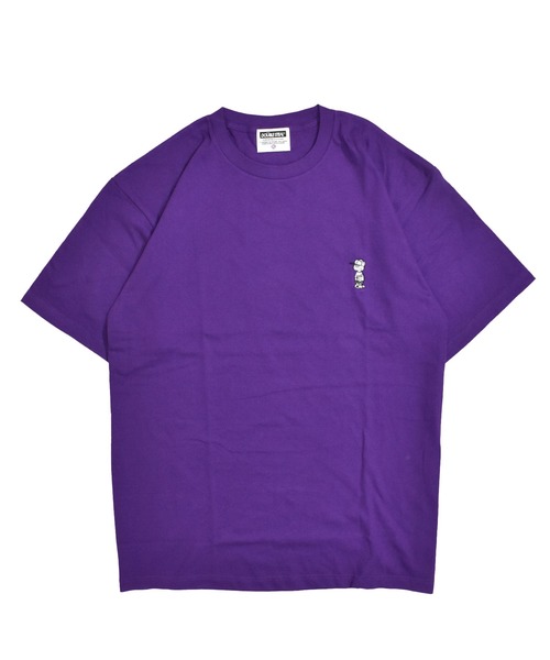 DOUBLE STEAL(ダブルスティール)の「DOUBZ刺繍 Tシャツ(Tシャツ/カットソー・メンズ・オリーブ/パープル/ブラック/ホワイト/ライトブラウン・LARGE/X-LARGE/MEDIUM)」の5枚目の写真