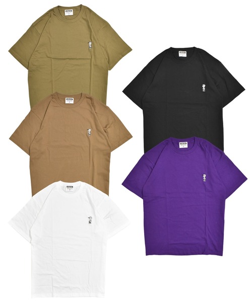 DOUBLE STEAL(ダブルスティール)の「DOUBZ刺繍 Tシャツ(Tシャツ/カットソー・メンズ・オリーブ/パープル/ブラック/ホワイト/ライトブラウン・LARGE/X-LARGE/MEDIUM)」の6枚目の写真