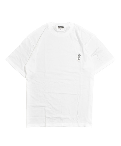 DOUBLE STEAL(ダブルスティール)の「DOUBZ刺繍 Tシャツ(Tシャツ/カットソー・メンズ・オリーブ/パープル/ブラック/ホワイト/ライトブラウン・LARGE/X-LARGE/MEDIUM)」の8枚目の写真