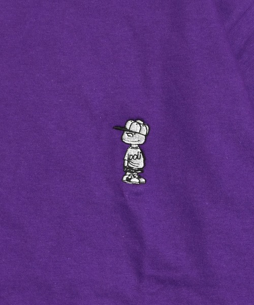 DOUBLE STEAL(ダブルスティール)の「DOUBZ刺繍 Tシャツ(Tシャツ/カットソー・メンズ・オリーブ/パープル/ブラック/ホワイト/ライトブラウン・LARGE/X-LARGE/MEDIUM)」の9枚目の写真
