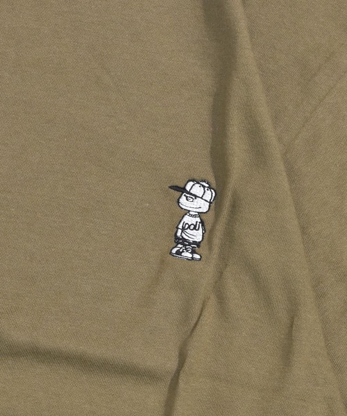DOUBLE STEAL(ダブルスティール)の「DOUBZ刺繍 Tシャツ(Tシャツ/カットソー・メンズ・オリーブ/パープル/ブラック/ホワイト/ライトブラウン・LARGE/X-LARGE/MEDIUM)」の11枚目の写真