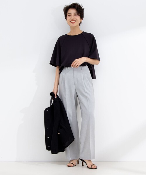 NOLLEY’S Sophi（ノーリーズソフィ）の「《セットアップ対応》ライトシャンブレーワイドパンツ（その他パンツ・レディース・ライトグレー/ネイビー/ベージュ・34/36/38）」の16枚目の写真