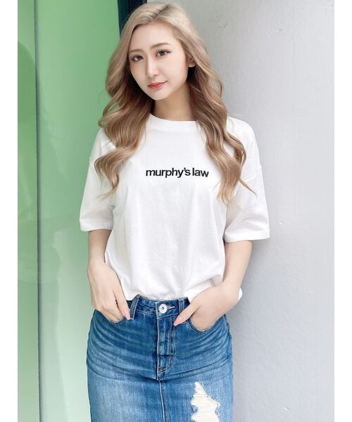 GYDA（ジェイダ）の「murphys law BUNNY BIG Tシャツ（Tシャツ/カットソー・レディース・ライトグレー/ベージュ/オフホワイト/ブラック・FREE）」の2枚目の写真