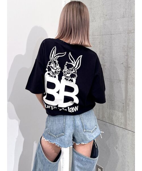 GYDA（ジェイダ）の「murphys law BUNNY BIG Tシャツ（Tシャツ/カットソー・レディース・ライトグレー/ベージュ/オフホワイト/ブラック・FREE）」の12枚目の写真