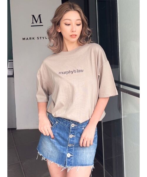 GYDA（ジェイダ）の「murphys law BUNNY BIG Tシャツ（Tシャツ/カットソー・レディース・ライトグレー/ベージュ/オフホワイト/ブラック・FREE）」の16枚目の写真