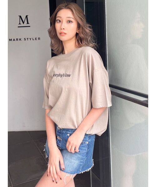 GYDA（ジェイダ）の「murphys law BUNNY BIG Tシャツ（Tシャツ/カットソー・レディース・ライトグレー/ベージュ/オフホワイト/ブラック・FREE）」の18枚目の写真