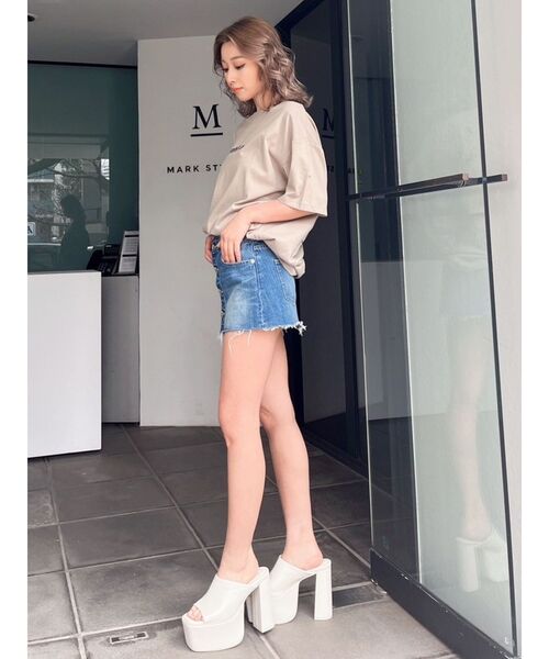 GYDA（ジェイダ）の「murphys law BUNNY BIG Tシャツ（Tシャツ/カットソー・レディース・ライトグレー/ベージュ/オフホワイト/ブラック・FREE）」の19枚目の写真