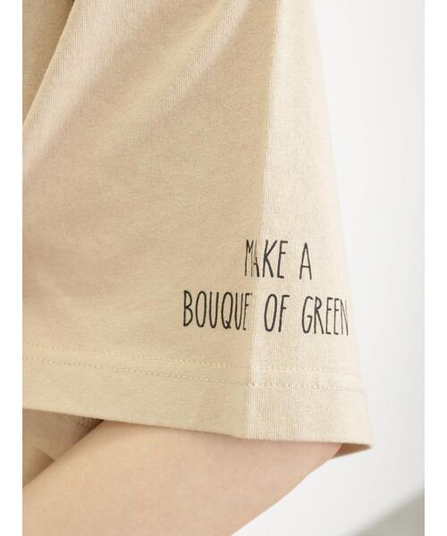 Samansa Mos2（サマンサ モスモス）の「刺繍アソートTシャツ（Tシャツ/カットソー・レディース・ベージュ/ブルー/オフホワイト/チャコールグレー・F）」の6枚目の写真