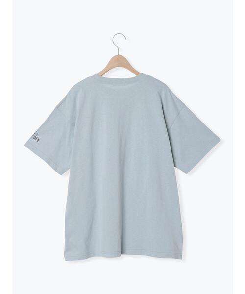 Samansa Mos2（サマンサ モスモス）の「刺繍アソートTシャツ（Tシャツ/カットソー・レディース・ベージュ/ブルー/オフホワイト/チャコールグレー・F）」の12枚目の写真