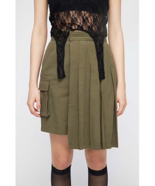 LAGUA GEM（ラグアジェム）の「PLEATS ハーフパンツ（その他パンツ・レディース・カーキ/チャコールグレー/ベージュ系その他・X-SMALL/SMALL/MEDIUM）」の4枚目の写真