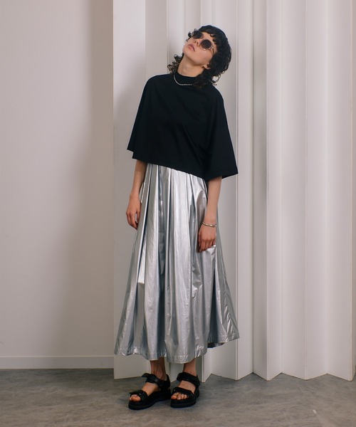 allureville ワイドクロップTEE 黒 ワイドクロップTEE|allureville OFFICIAL SITE / ONLINE SHOP
