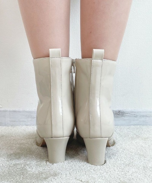 F i.n.t（フィント）の「【晴雨兼用】フロントリボンレインブーツ（レインシューズ・レディース・ライトブルー/アイボリー・L/S/M）」の6枚目の写真