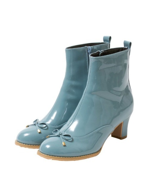 F i.n.t（フィント）の「【晴雨兼用】フロントリボンレインブーツ（レインシューズ・レディース・ライトブルー/アイボリー・L/S/M）」の18枚目の写真