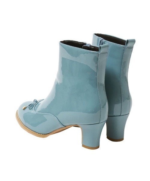 F i.n.t（フィント）の「【晴雨兼用】フロントリボンレインブーツ（レインシューズ・レディース・ライトブルー/アイボリー・L/S/M）」の19枚目の写真