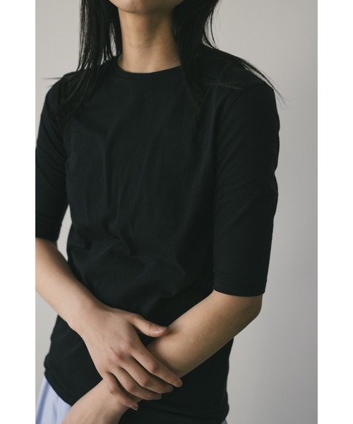 STYLEMIXER（スタイルミキサー）の「シアーバックシームT　夏服（Tシャツ/カットソー・レディース・サックスブルー/ブラック/チャコールグレー/ホワイト・FREE）」の18枚目の写真