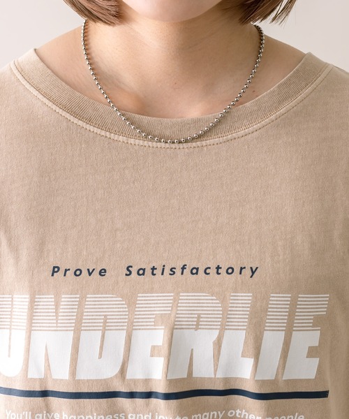 mline（エムライン）の「【2色展開】[mline]ロゴビッグTシャツ（Tシャツ/カットソー・レディース・チャコールグレー/ベージュ・FREE）」の15枚目の写真