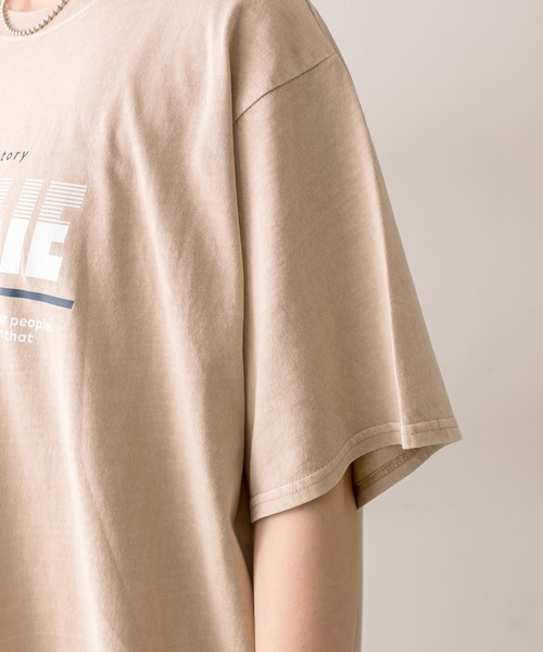 mline（エムライン）の「【2色展開】[mline]ロゴビッグTシャツ（Tシャツ/カットソー・レディース・チャコールグレー/ベージュ・FREE）」の17枚目の写真