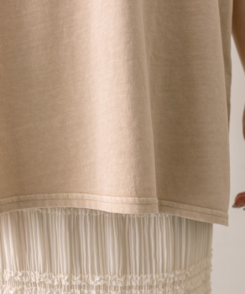 mline（エムライン）の「【2色展開】[mline]ロゴビッグTシャツ（Tシャツ/カットソー・レディース・チャコールグレー/ベージュ・FREE）」の18枚目の写真