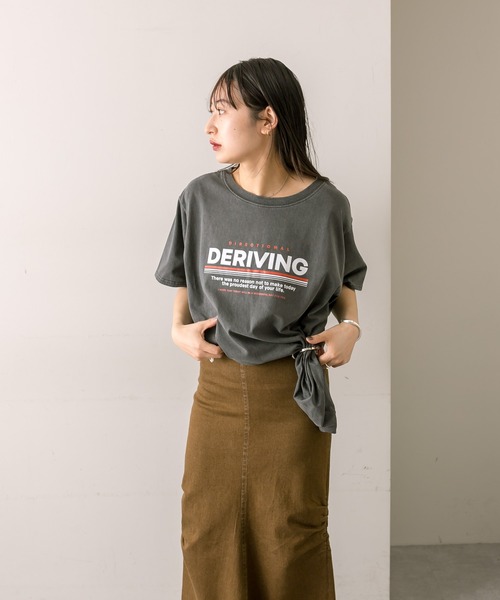 mline（エムライン）の「【2色展開】[mline]ロゴビッグTシャツ（Tシャツ/カットソー・レディース・チャコールグレー/ベージュ・FREE）」の19枚目の写真