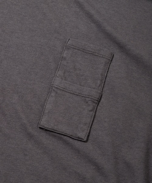 Sandinista(サンディニスタ)の「Vintage 88/12 W Pocket Sleeveless Tee / ヴィンテージダブルポケットスリーブスレTシャツ(Tシャツ/カットソー・メンズ・チャコール/マスタード/ナチュラル/ブラック・MEDIUM/SMALL/LARGE)」の5枚目の写真