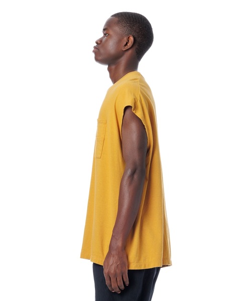 Sandinista(サンディニスタ)の「Vintage 88/12 W Pocket Sleeveless Tee / ヴィンテージダブルポケットスリーブスレTシャツ(Tシャツ/カットソー・メンズ・チャコール/マスタード/ナチュラル/ブラック・MEDIUM/SMALL/LARGE)」の19枚目の写真