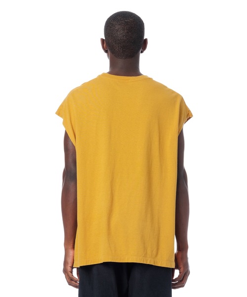 Sandinista(サンディニスタ)の「Vintage 88/12 W Pocket Sleeveless Tee / ヴィンテージダブルポケットスリーブスレTシャツ(Tシャツ/カットソー・メンズ・チャコール/マスタード/ナチュラル/ブラック・MEDIUM/SMALL/LARGE)」の20枚目の写真