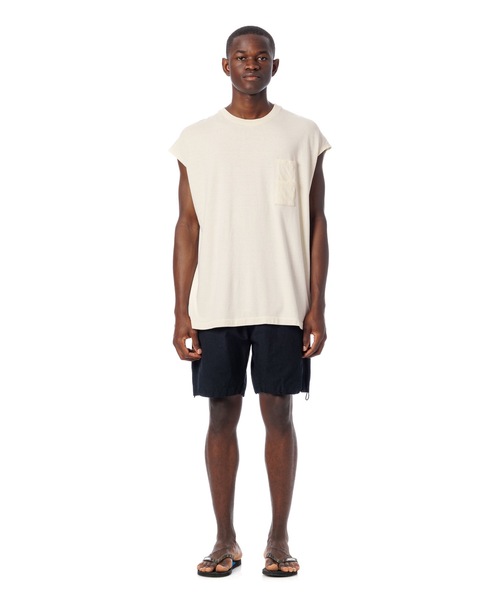 Sandinista(サンディニスタ)の「Vintage 88/12 W Pocket Sleeveless Tee / ヴィンテージダブルポケットスリーブスレTシャツ(Tシャツ/カットソー・メンズ・チャコール/マスタード/ナチュラル/ブラック・MEDIUM/SMALL/LARGE)」の22枚目の写真