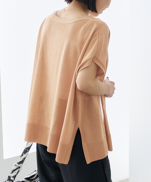 IENA - 新品　VERMEIL par iena C/R 2way カーディガングレージュ COTTON SHEER LONG カーディガン（カーディガン）｜VERMEIL par