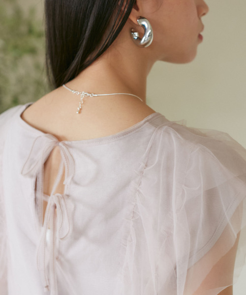 VIS（ビス）の「メタルボリュームフープピアス（ピアス（両耳用）・レディース・シルバー/ゴールド・FREE）」の8枚目の写真