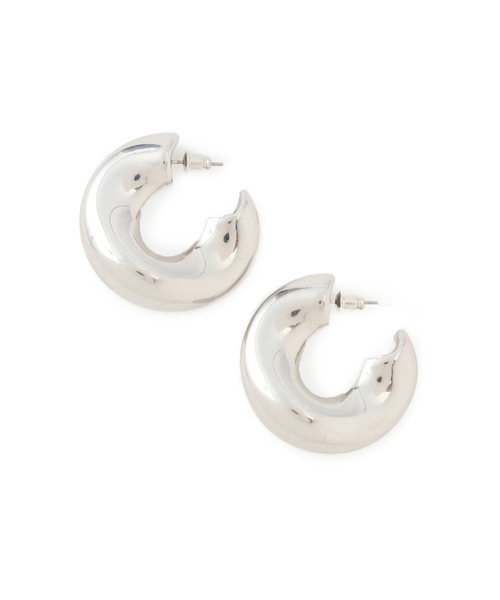 VIS（ビス）の「メタルボリュームフープピアス（ピアス（両耳用）・レディース・シルバー/ゴールド・FREE）」の12枚目の写真