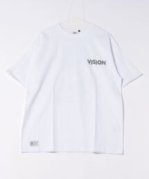 VISION STREET WEAR/ヴィジョンストリートウエア スケーター ゴースト 恐竜 ハート ワンポイントロゴ リンガー バックプリント オーバーサイズ半袖Tシャツ