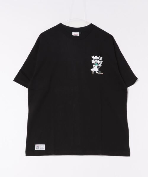VISION STREET WEAR(ヴィジョンストリートウェア)の「VISION STREET WEAR/ヴィジョンストリートウエア スケーター ゴースト 恐竜 ハート ワンポイントロゴ リンガー バックプリント オーバーサイズ半袖Tシャツ(Tシャツ/カットソー・メンズ・ホワイト系その他/ホワイト系その他2/グレー系その他3/ブラック系その他/ピンク系その他2/ホワイト系その他3/ブラック系その他2・MEDIUM/LARGE/X-LARGE)」の5枚目の写真