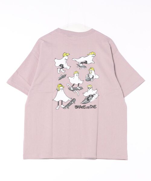 VISION STREET WEAR(ヴィジョンストリートウェア)の「VISION STREET WEAR/ヴィジョンストリートウエア スケーター ゴースト 恐竜 ハート ワンポイントロゴ リンガー バックプリント オーバーサイズ半袖Tシャツ(Tシャツ/カットソー・メンズ・ホワイト系その他/ホワイト系その他2/グレー系その他3/ブラック系その他/ピンク系その他2/ホワイト系その他3/ブラック系その他2・MEDIUM/LARGE/X-LARGE)」の12枚目の写真